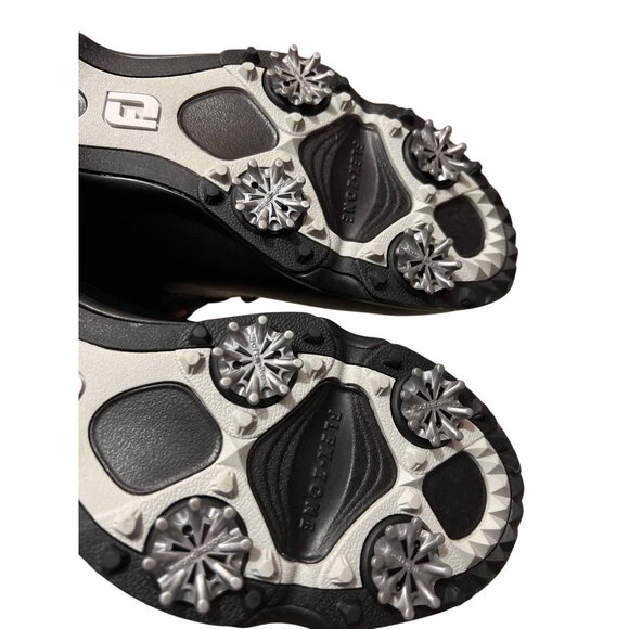 FootJoy Womens Size 9 Black & Gray Quilted Leather Golf Boots With Softspikes - Picture 5 of 5